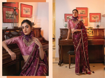 Viscose Satin Silk Party Wear Saree