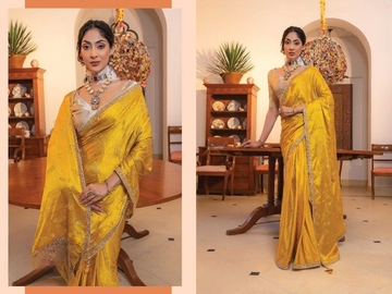 Viscose Satin Silk Party Wear Saree