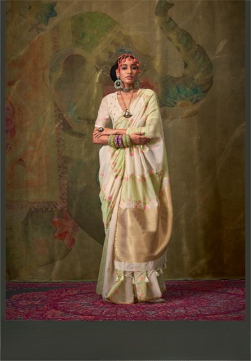 Weaving Saree With Heavy Pallu and Pure Tussles