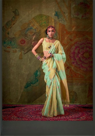 Weaving Saree With Heavy Pallu and Pure Tussles