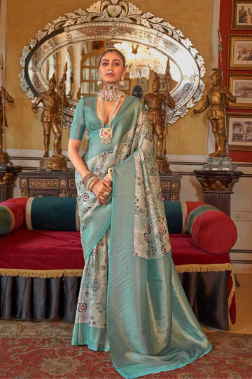 Party Wear Tussar Silk Saree