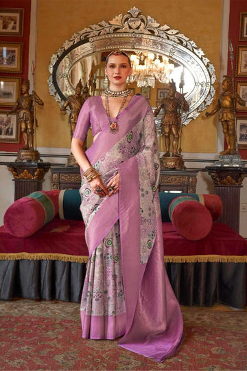 Party Wear Tussar Silk Saree