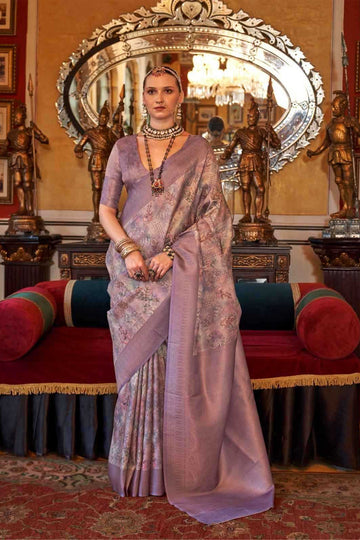 Party Wear Tussar Silk Saree