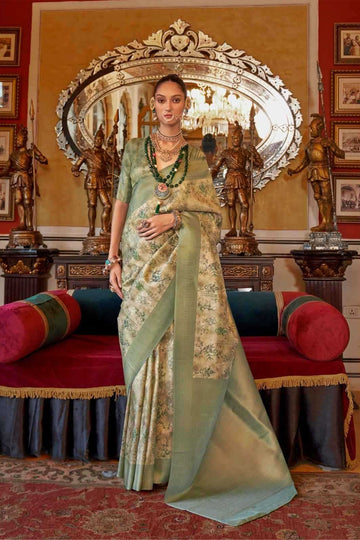 Party Wear Tussar Silk Saree