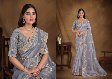 NEW PREMIUM DESIGNER FESTIVE WEAR SAREE COLLECTION