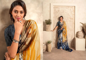DESIGNER CRAPE SILK SAREE