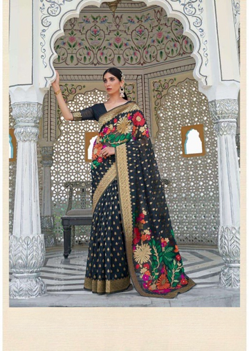 Pure Linen Weaving Silk Sarees