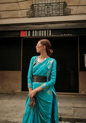 Pure Satin Zari Lining Handloom Weaving Sarees