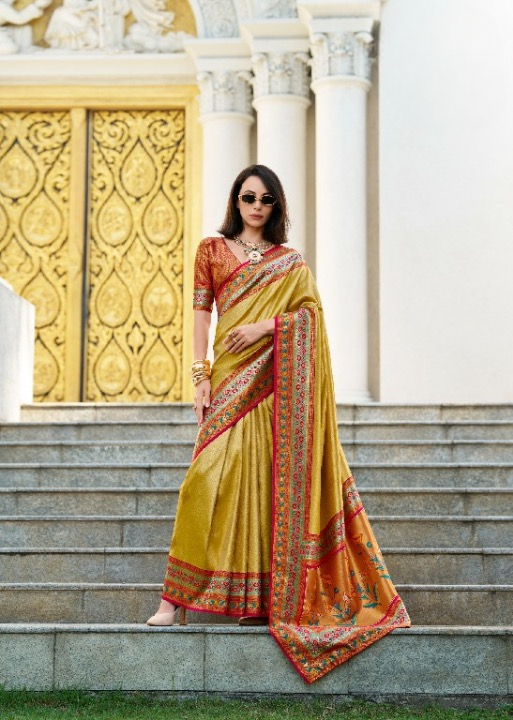 Premium Tissue Silk Party Wear Sarees