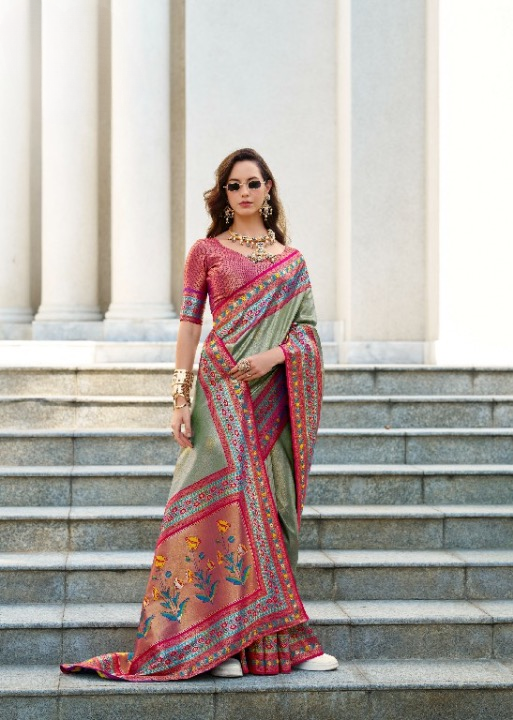 Premium Tissue Silk Party Wear Sarees