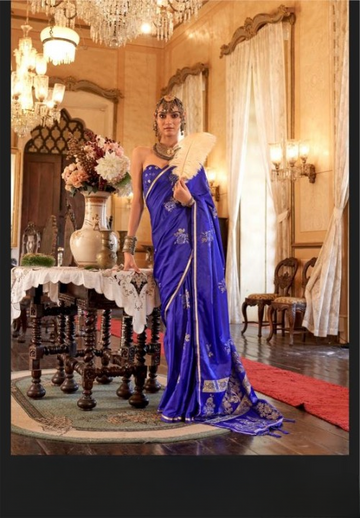 Pure Satin With Handloom Weaving Silk Saree