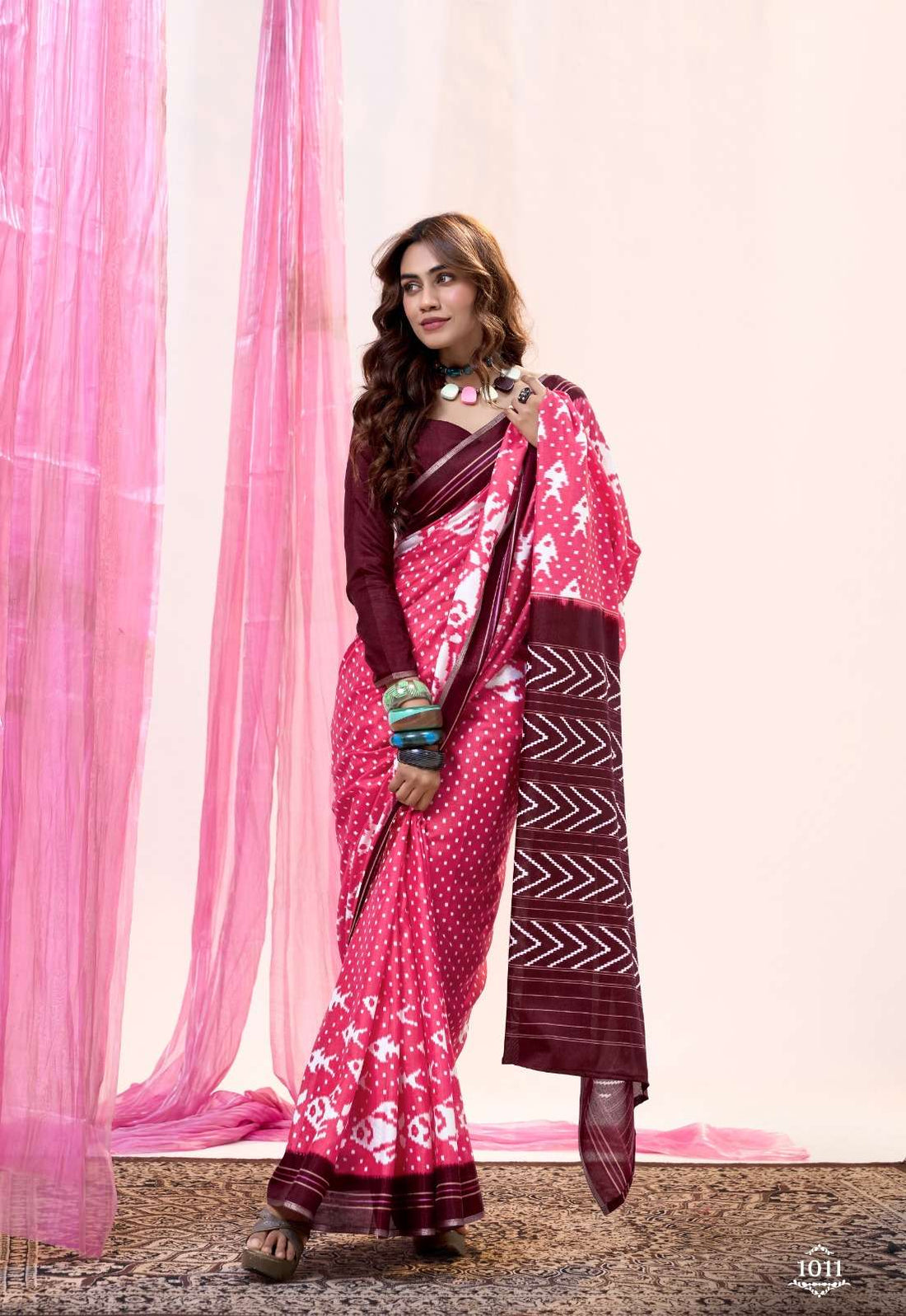 Soft Tusser Unique Colours Saree