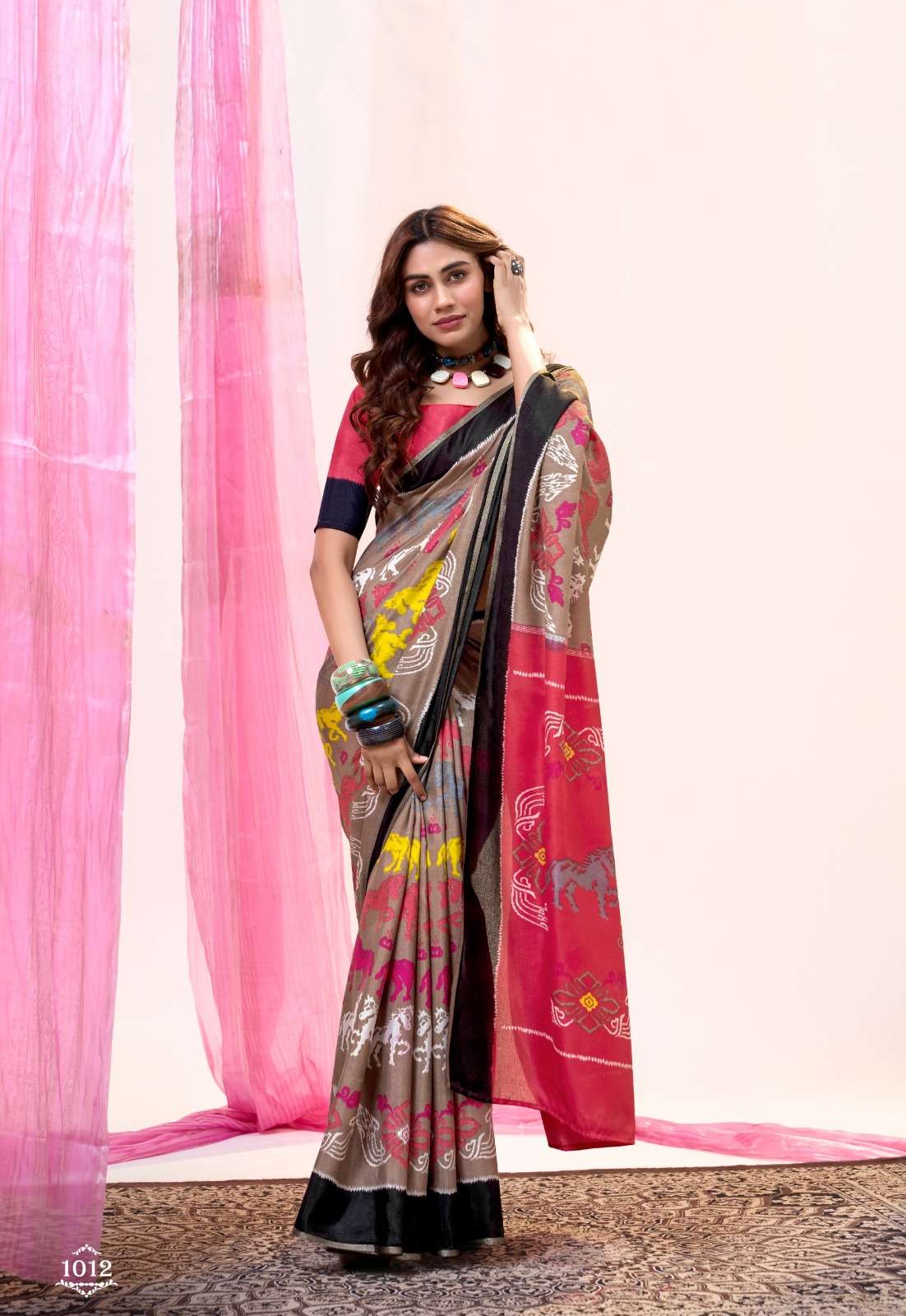 Soft Tusser Unique Colours Saree