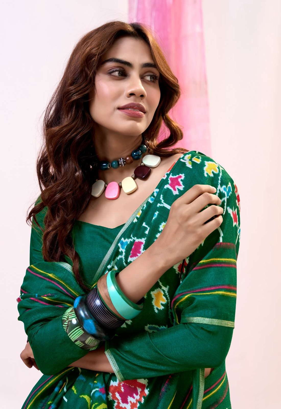Soft Tusser Unique Colours Saree