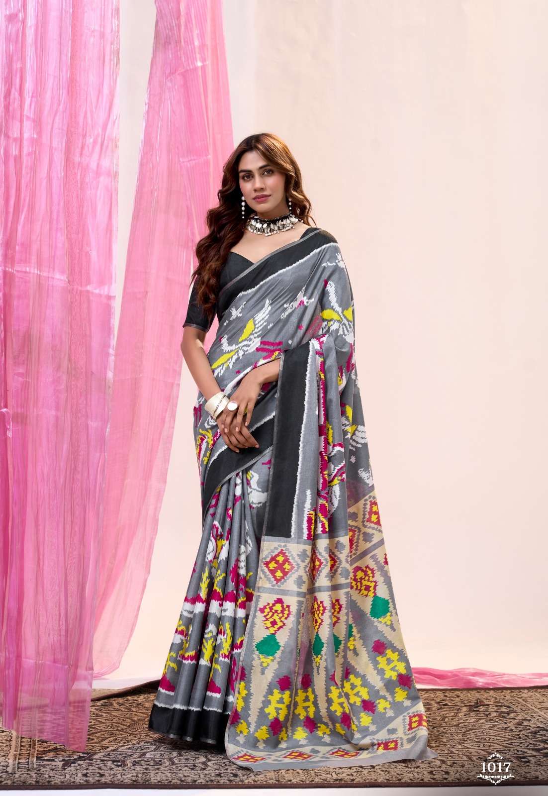 Soft Tusser Unique Colours Saree