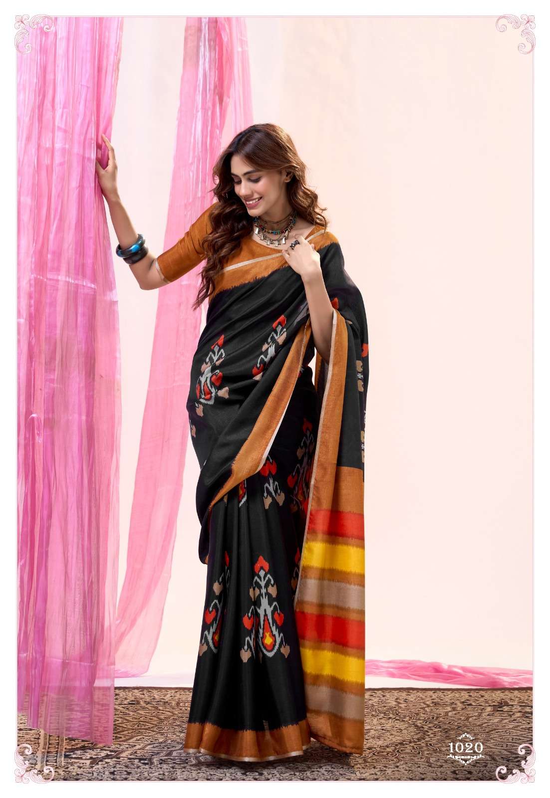 Soft Tusser Unique Colours Saree