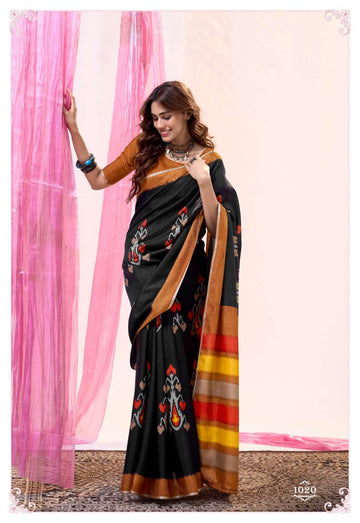 Soft Tusser Unique Colours Saree