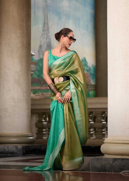Designer TIssue Silk Party Wear Saree