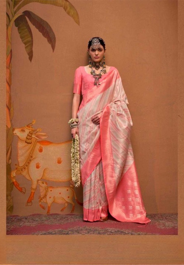 Intricate Kalamkari Weaving Silk Saree