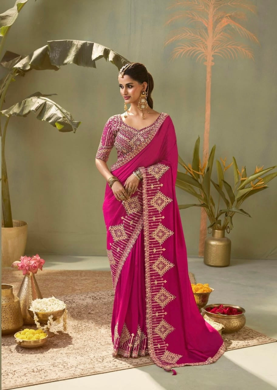 Silk Saree Elegant Designer Traditional Collection For Women Premium Ethnic Wear
