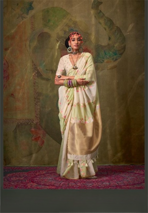 Weaving Saree With Heavy Pallu and Pure Tussles