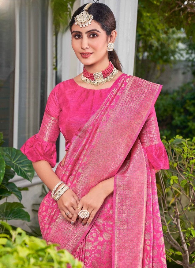 PREMIUM MONGA SILK WEDDING WEAR SAREE