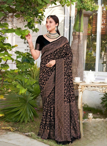 PREMIUM MONGA SILK WEDDING WEAR SAREE