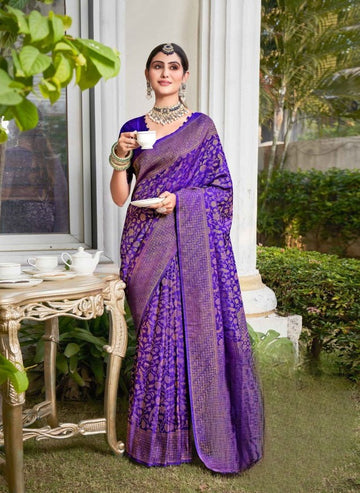 PREMIUM MONGA SILK WEDDING WEAR SAREE