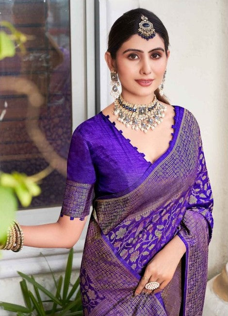 PREMIUM MONGA SILK WEDDING WEAR SAREE