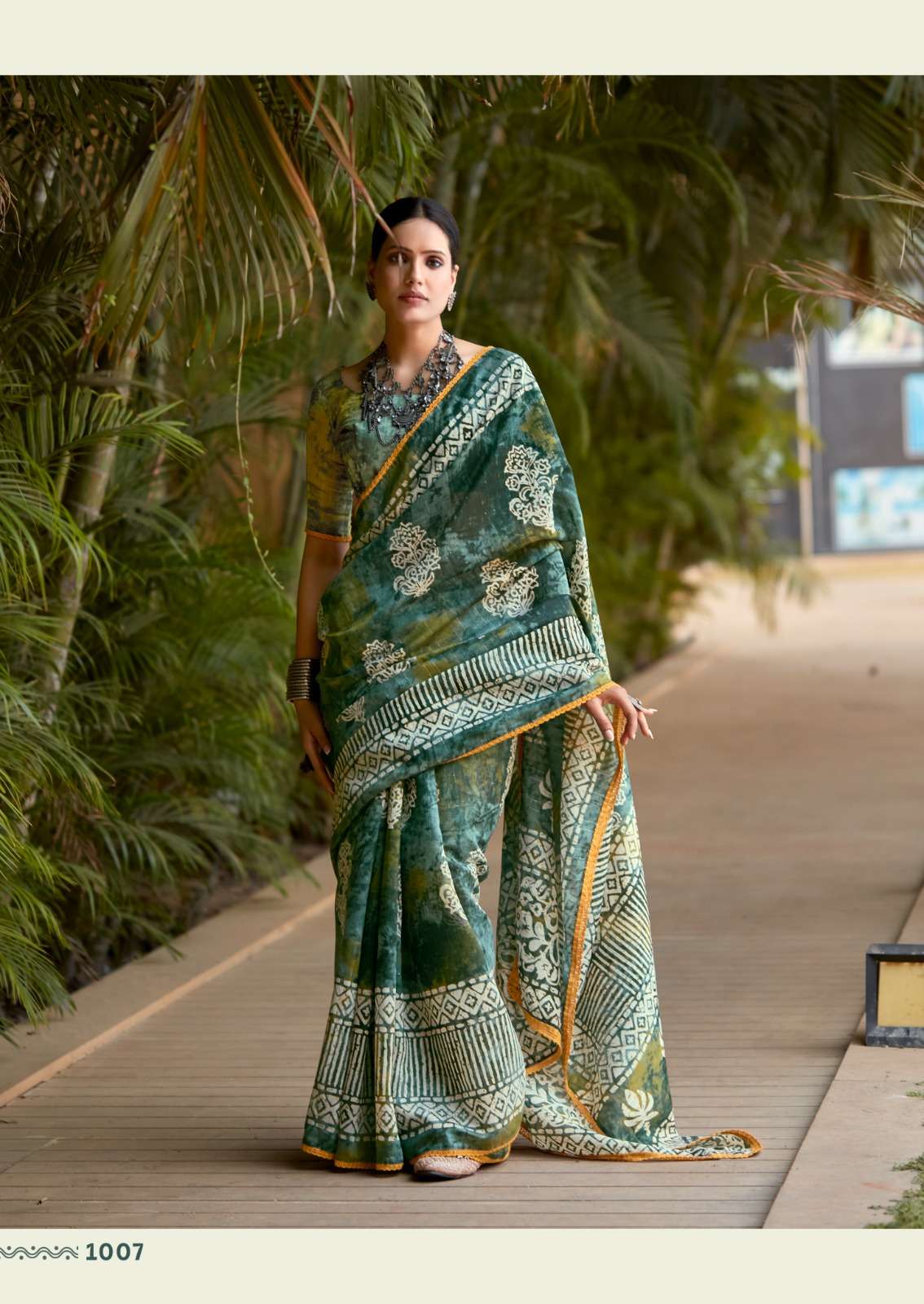 BATIK PRINTED FANCY SAREE
