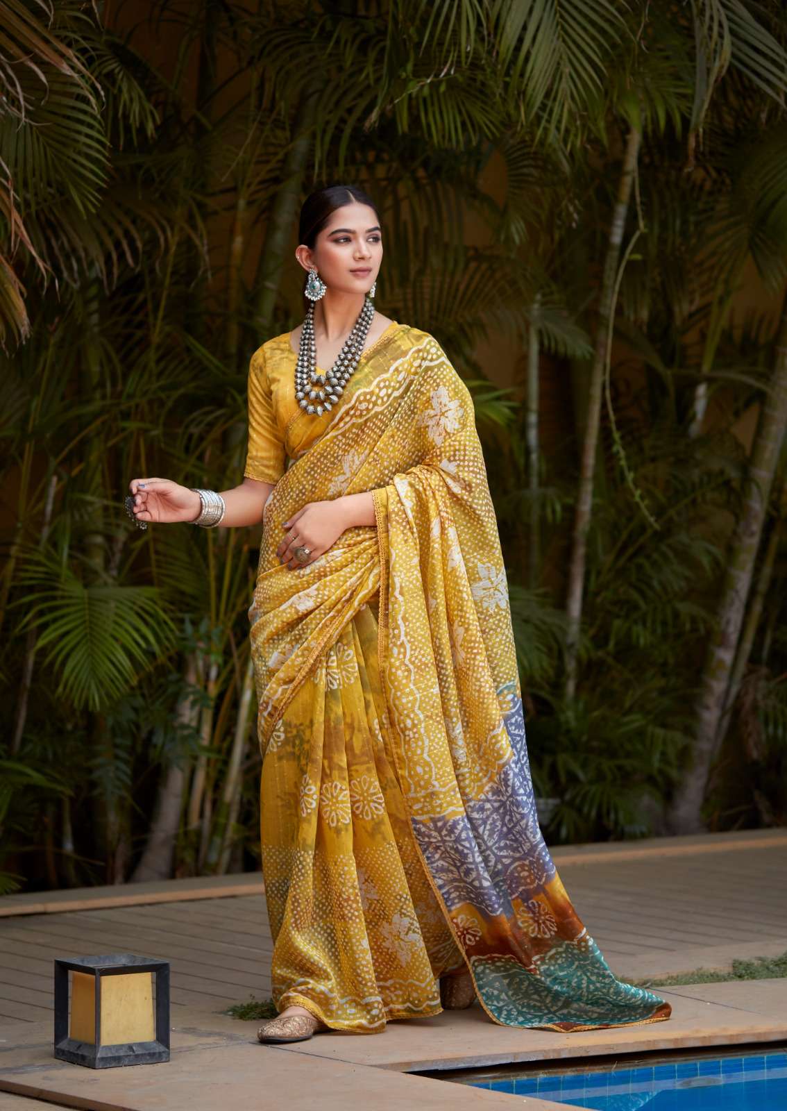 BATIK PRINTED FANCY SAREE