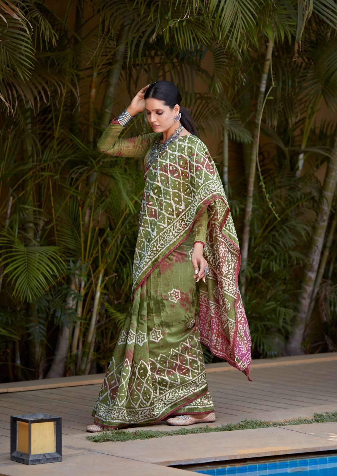 BATIK PRINTED FANCY SAREE