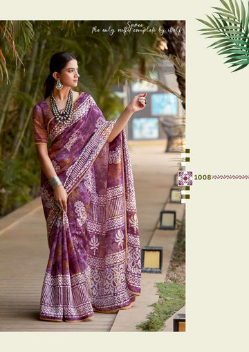 BATIK PRINTED FANCY SAREE