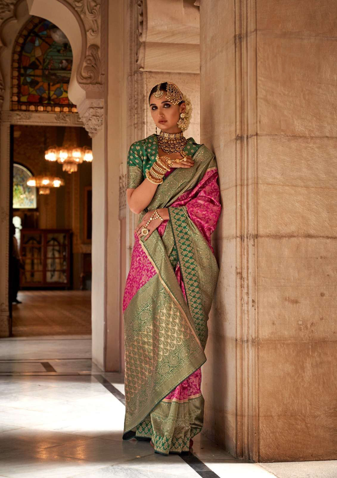 Banarasi weaving design special wedding saree