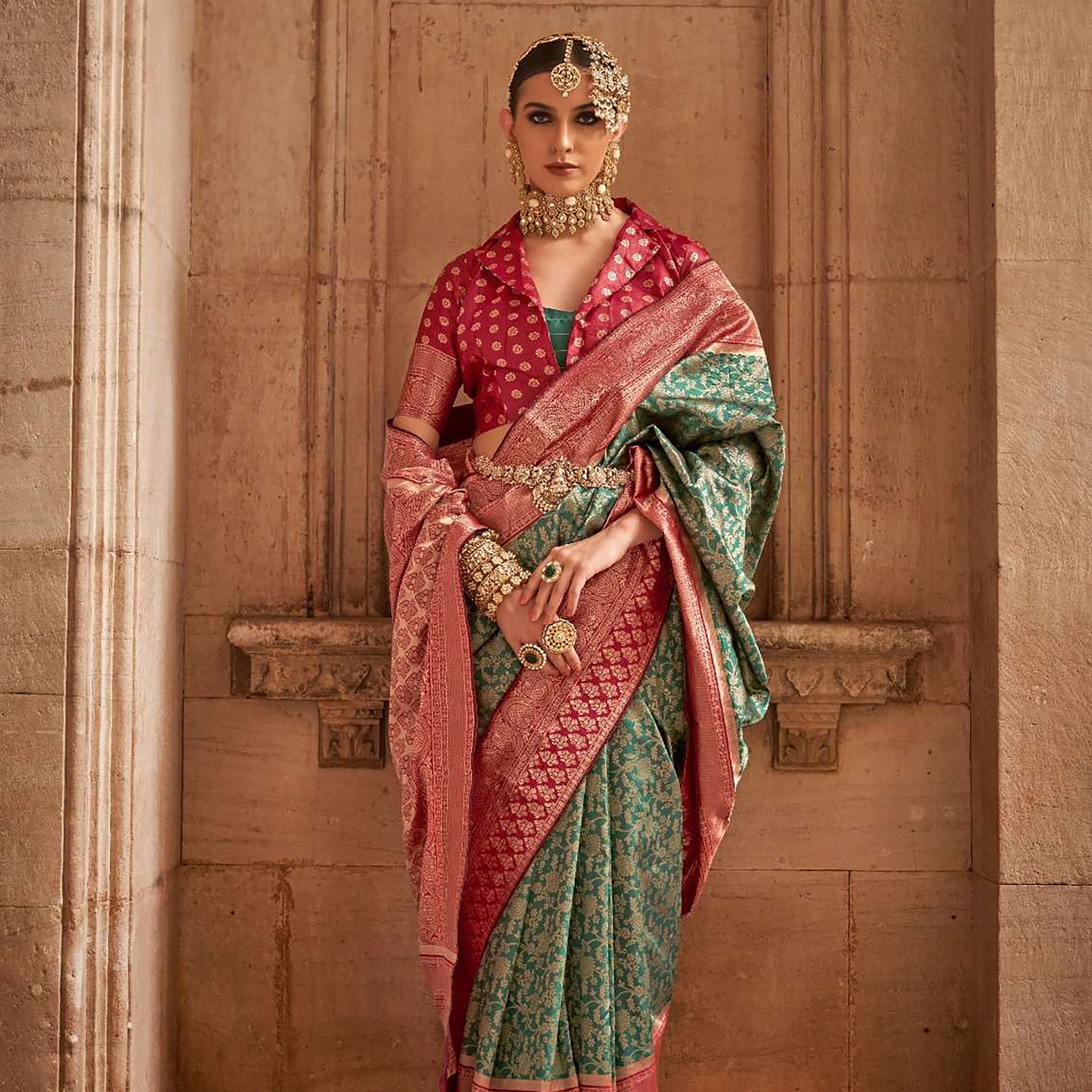 Banarasi weaving design special wedding saree