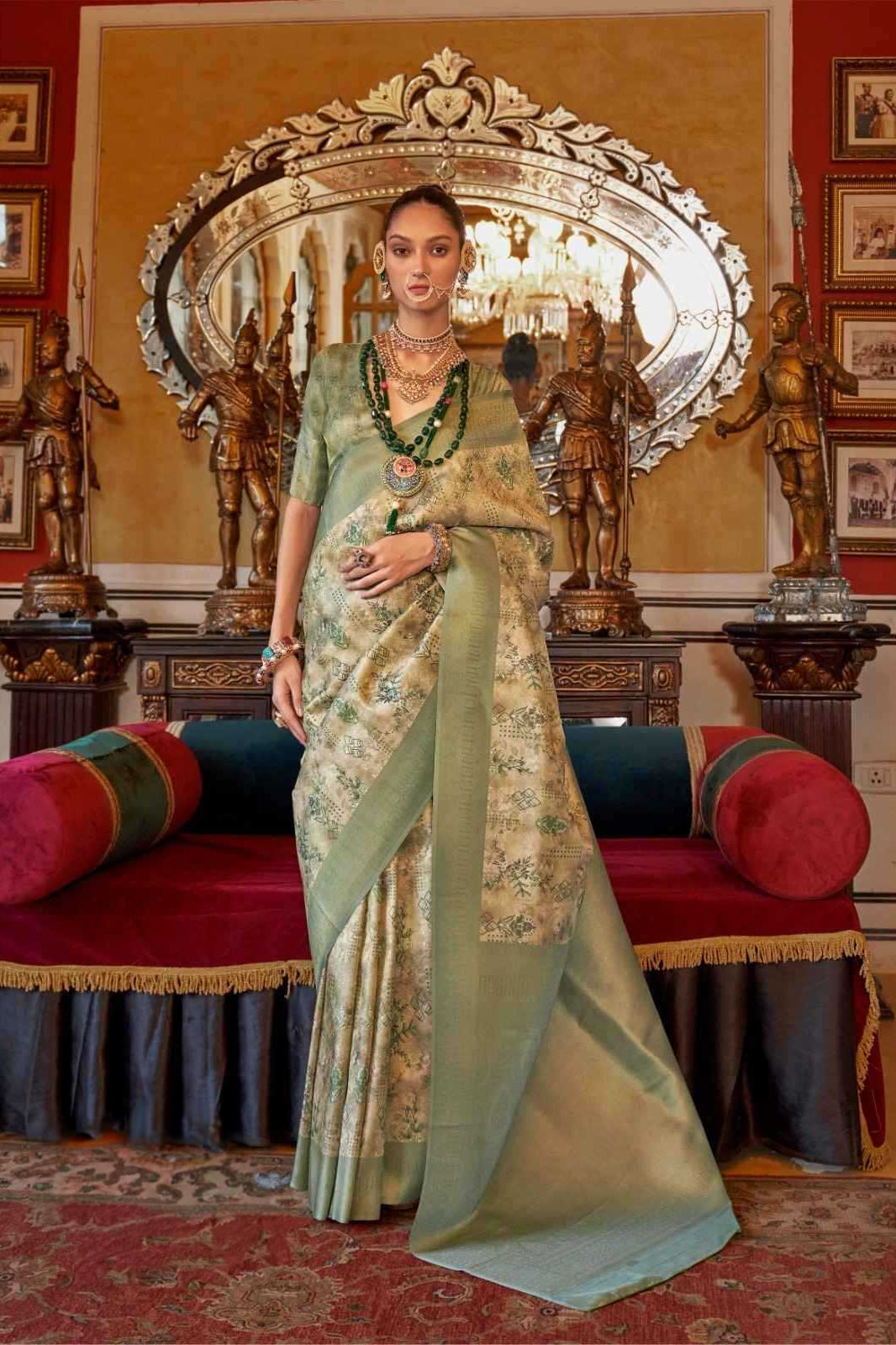 Party Wear  Tussar Silk Saree