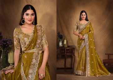 NEW PREMIUM DESIGNER FESTIVE WEAR SAREE COLLECTION