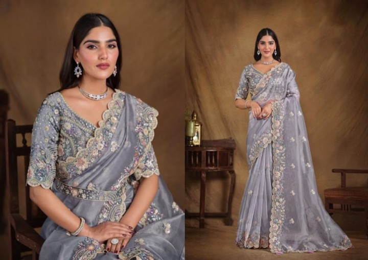 NEW PREMIUM DESIGNER FESTIVE WEAR SAREE COLLECTION