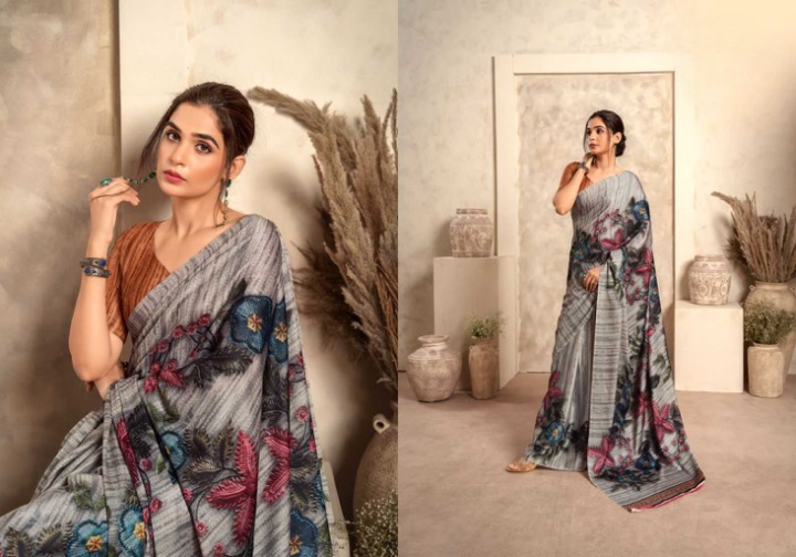 DESIGNER CRAPE SILK SAREE