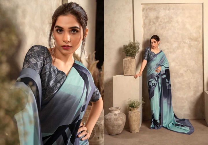 DESIGNER CRAPE SILK SAREE