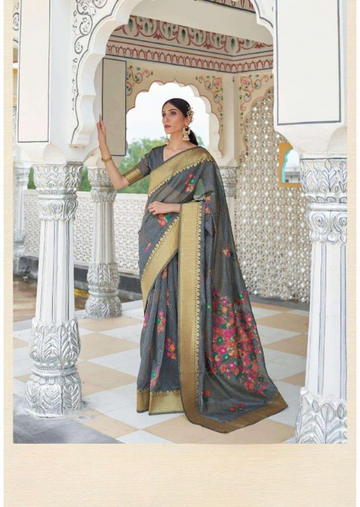 Pure Linen Weaving Silk Sarees