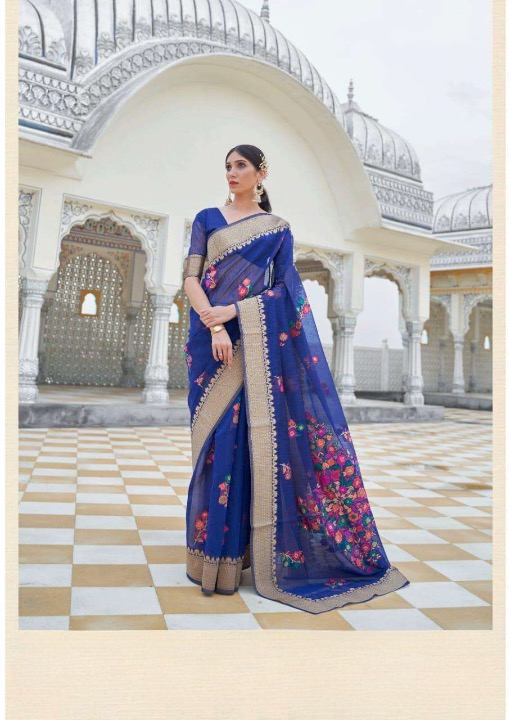 Pure Linen Weaving Silk Sarees
