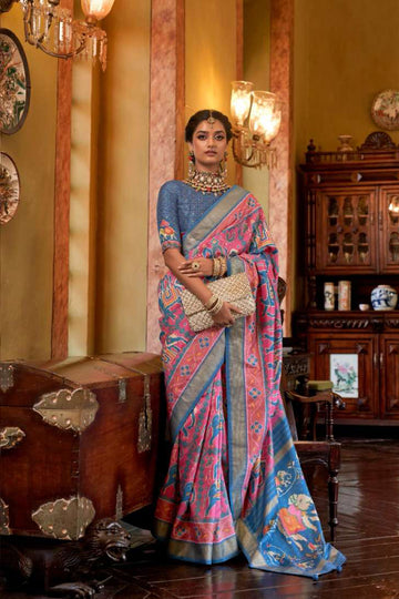 Tussar Silk Digital Printed Party Wear Saree