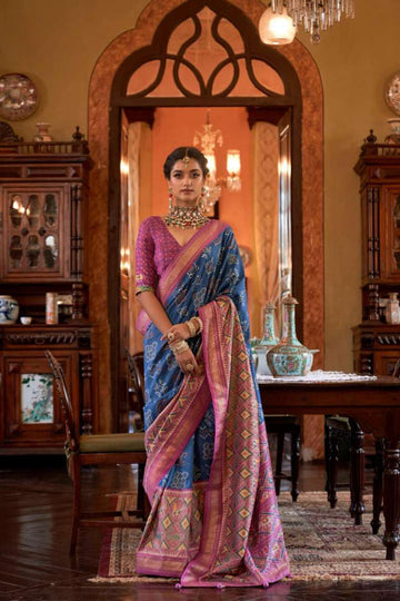Tussar Silk Digital Printed Party Wear Saree