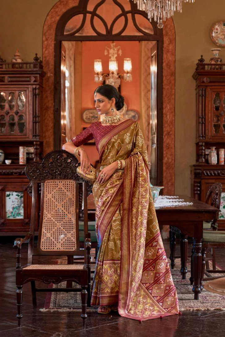 Tussar Silk Digital Printed Party Wear Saree